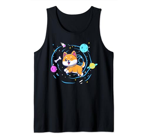 Lindo gato espacial Camiseta sin Mangas