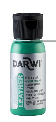 DARWI DA0420050626C Un Flacon de Peinture Pour Cuir Coloris Vert sapin 50ML