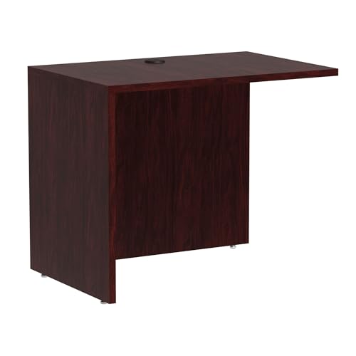 Alera Valencia Series 36 by 24 by 29-1/2-Inch Reversible Return Bridge Shell, Mahogany