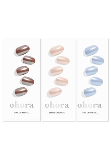 ohora Semi Cured Gel Nail Set of 3 (N Chocolate