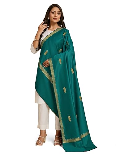 Image of Weavers Villa - Women's Beautiful Maroon Shawls, Stoles