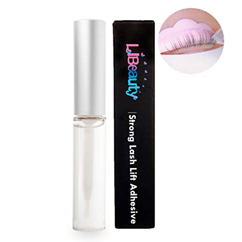 Libeauty Lash Lift Glue, Eyelash Lift Adhesives Lash Perm Glue Strong Sticky Eyelash Lifting Gel for Lash Perming or False Eyelashes Dissolves Quickly in Water