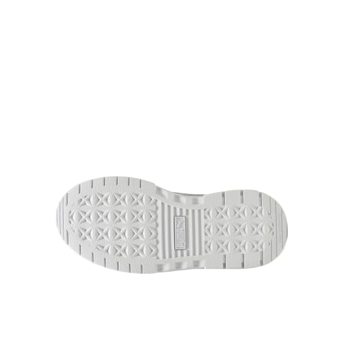 Image of PUMA Kids Girls Mayze Glitter Lace Up Sneakers Shoes Casual - White