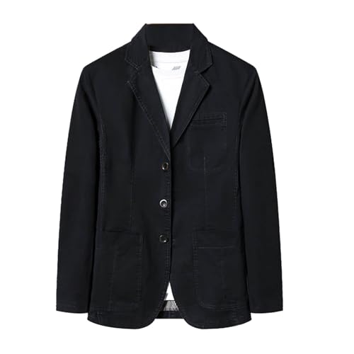 Men's Casual Blazers Plus Size Long Sleeve Lapel Suit Coat with Pockets One Line Buttons Jackets Going Out Travel Wear