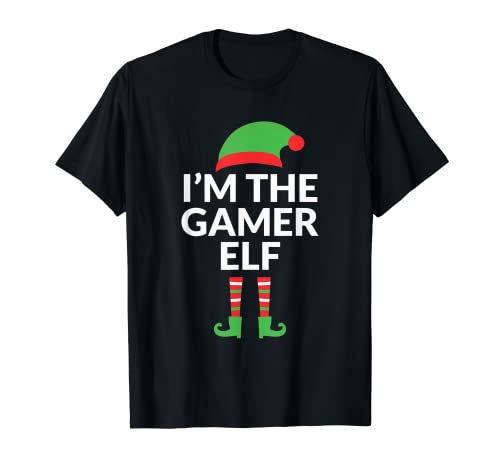 Regalo de jugador para niños elfo de Navidad Camiseta