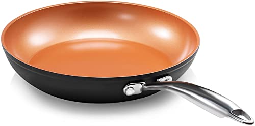 GOTHAM STEEL - Sartén Antiadherente, 11 Pulgadas, sartenes de cerámica, para freír, Grande,...