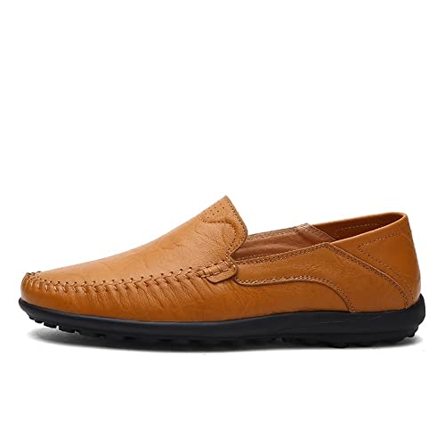 Mens Loafers Moccasins Shoes Round Toe Simple Faux Leather Slip Resistant Flexible Anti-Slip Casual Classic Slip-ons2