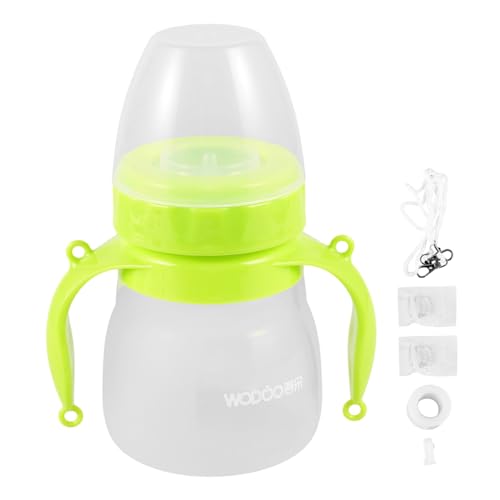 ibasenice 1 Set dispensador de leche sacaleches juguetes tarro de comida cuchara dispositivo de ayuda a la lactancia de enfermería suplementario el plastico