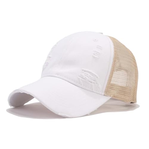 Image of Trucker Hat Distressed Baseball Cap Golf Cap Adjustable Sportswear Hat for Men Women Unisex