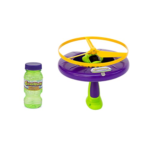 Gazillion Bubbles - Sky Bubbles, Bubble Launcher, Great Bubbles for Kids,Green/Violet