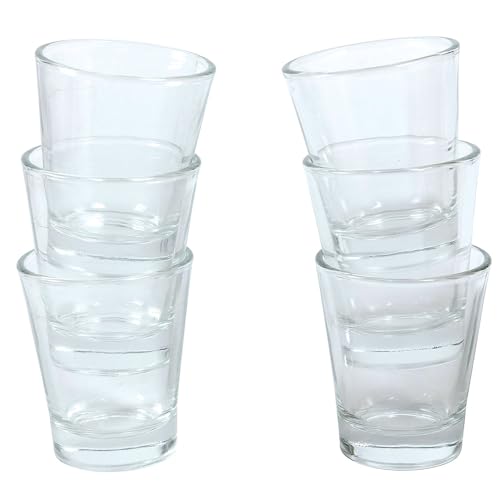Briconess.com Set 6 bicchierini per caffè 90 ml in vetro Espressino