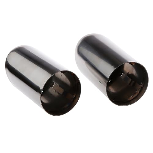 Embellecedor de tubo de escape de metal para coche, cubierta protectora de silenciador, pack de 2