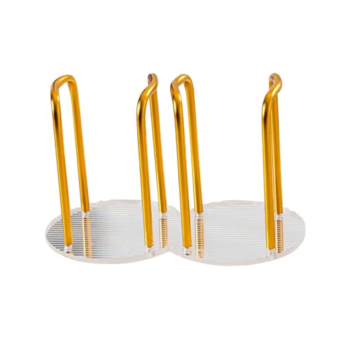 Disposable Paper Cup Holder Cup and Lid Organizer Storage Organizer Rack Paper Cup Dispenser for Breakroom Countertop Kitchen, double gold