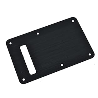 This backplate fits most (not ALL) Modern Style American/Mexican Fender Strat models with single large string slot, you may need a little modification if you use other model guitars Backplate holes may vary due to different country of origin or manuf...