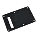 KAISH 6-Hole Metal Aluminum Anodized Modern Style ST/Strat Back Plate Tremolo Trem Cavity Cover for Stratocaster/Strat Made in USA/Mexico Black