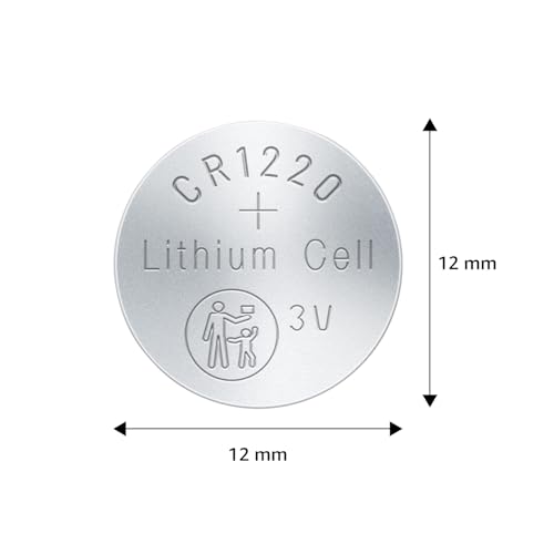 Image of Amazon Basics CR-1220 Lithium Coin Cell Battery | 3V Voltage | Long-Lasting Power | Environmentally Friendly | High Capacity (Pack of 5)