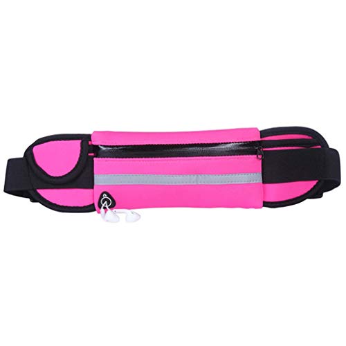 Q-HL Sac CeinturSacs Bananes Sac à la Taille Ceinture Courir avec Une Bouteille d'eau Waist Pack Voyage for l'extérieur Sport Vélo et Marche (Color : Rose Red) Cover