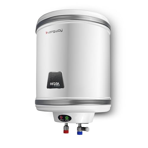 Image of Longway Hydra 50 Ltr 5 Star Rated Automatic Storage Water Heater for Home, Water Geyser, Electric Geyser with Multiple Safety System & Anti-Rust Coating | 5 Years Warranty on Tank (Silver)