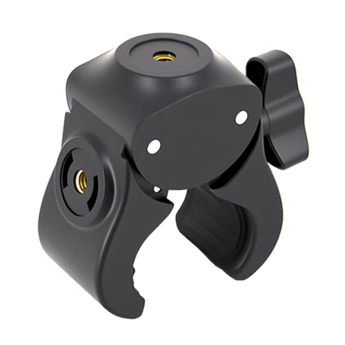 Morsetto per telefono a sgancio rapido compatibile con doppia filettatura da 1/4 per diametro 13-47 mm presa sicura Studio uso esterno morsetto treppiede per telefono