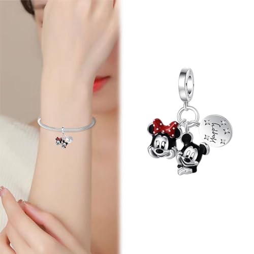 Charm for Bracelets and Necklaces Heart Cat Flower Boy 925 Sterling Silver Bead Birthday Jewelry Gift for Women4