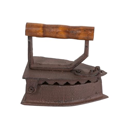 Ferro da Stiro a Carbone 14.5x13.5x9.5 cm - soprammobile Vintage - da in ghisa - Oggetti - Soprammobili