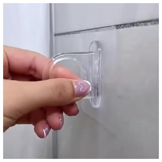 2pcs Transparent Round Adhesive Hooks for Bathroom Kitchen Strong Adhesive Wall Hooks for Shampoo Shower Gel Coat Hanger Easy Installation No Drilling Required