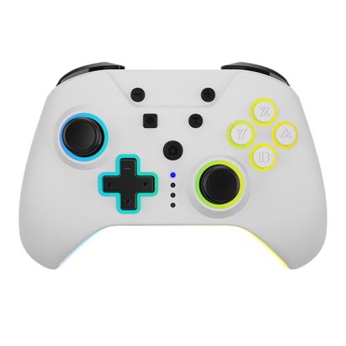 Mando Armor3 NuRival inalámbrico Hyperkin blanco para disfrutar tus juegos en el salón