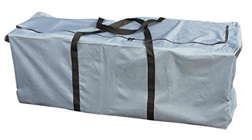 Kingsbridge Garden Furniture Cushion Storage Bag Double Stitching-Heavy Duty Rip & Water Resistant 600D Fabric. LxWxH 120cmx45cmx55cm