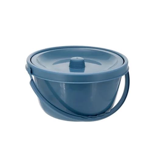 Removable Plastic Round Commode Pot Bucket with Lid for Wheelchair | Toilet Chair | Bathroom Chair | Commode Stool | Bedside Commode Compatible With All Chair and Stool-picture-22