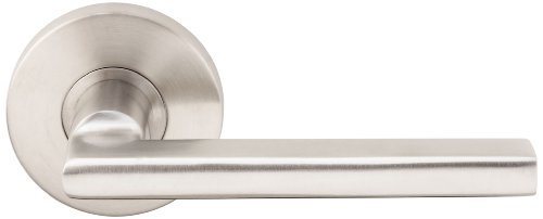 INOX RA243L62-32D RA Round Door Lever, 2-3/8-Inch Backset, Satin Stainless Steel