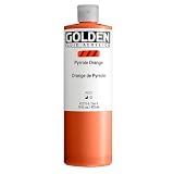 Golden Artist Colors - Acrílico: 473ml.. (16oz)(Acrílico Fluido) Naranja Pyrrole VII