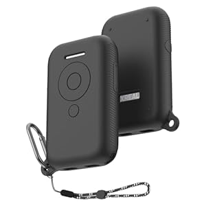 Silikon Hülle für XREAL Beam, MOWYEOK Schutzhülle aus weichem Silikon, Kompatibel mit der stoßfesten und kratzfesten Hülle des XREAL Air Companion, Mit Karabiner und Lanyard (Schwarz)