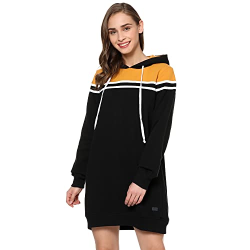 Image of Campus Sutra Cotton Women Hooded Sweatshirt