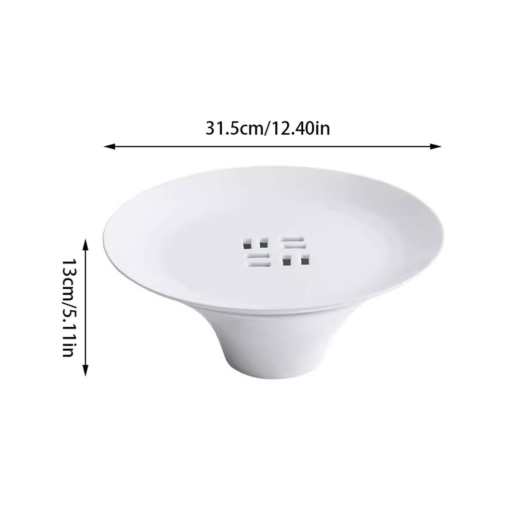 Forniture Per Feste Piatto di ghiaccio secco creativo in ceramica bianca Piatto di specialità cinesi Piatto di insalata dell'hotel Ristorante Piatto di cibo occidentale Piatti Della Festa