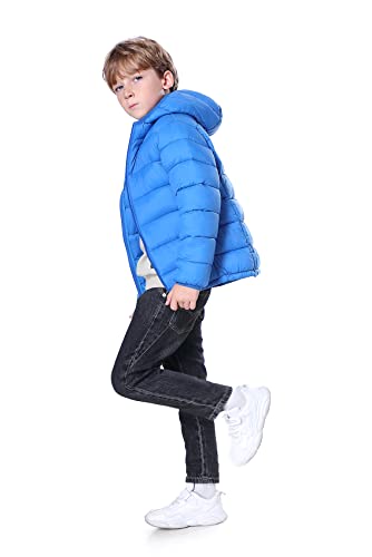 Image of Hooded Puffer Jackets for Boys and Girls - Lightweight and Packable - Autumn and Winter Coat, Warm and Comfy