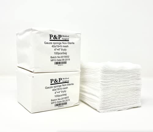 Gauze Surgical Sponges Cotton Non STERILE Woven 8-ply High Grade Quality 4"x4" Class I(a) All Purpose Pads Box of 500 miniatura 1
