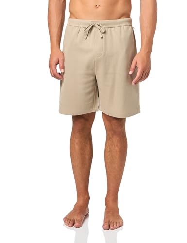 Image of BOSS Men's Waffle Contrast Logo Lounge Shorts