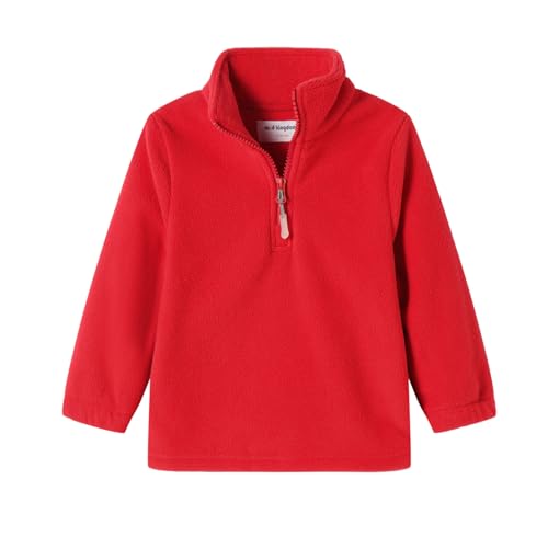 Mud Kingdom Boys Girls Quarter Zip Sweatshirt Polar Fleece Long Sleeve Shirts Mock Neck Fall Pullover Tops