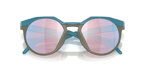 Image of Oakley Sunglasses for Men - OO9242 HSTN Low-Bridge, Round Sunglasses PRIZM Lenses