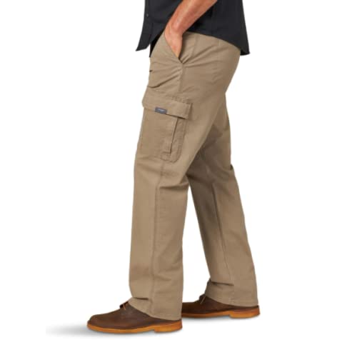 Wrangler Men's Five Star Premium Relaxed Fit Cargo Pants (Rip-Stop Barley Khaki)2