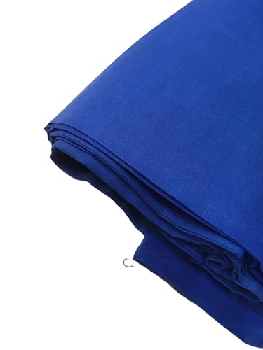 Image of Unstitched Cotton Astar /Lining /Cloth /Kapda Running into Meters for Suit,Sherwani,Kurti,Blouse /Choli,lehanga & Dress Materials(Available in 2,4,6 Meters Variation) (Royal Blue, 2 Meter)
