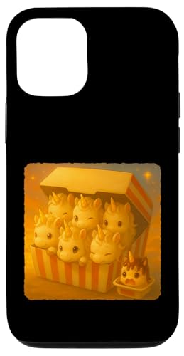 ユニコーン チキンナゲット かわいい カワイイ 面白い ファーストフード スマホケース iPhone 12/12 Pro 用