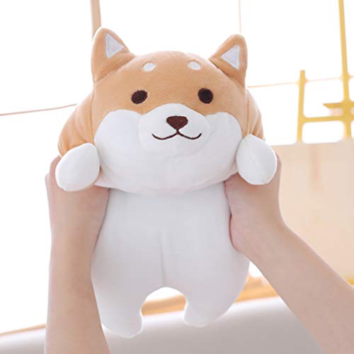 NUOBESTY Almofada de PelÃºcia Shiba Inu para Cachorro Brinquedo de Boneca Akita Fofo Travesseiro Fof