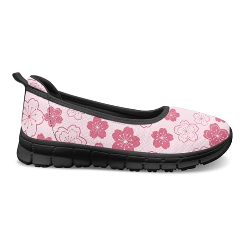 Image of Walking Shoes Women Breathe Mesh Slip On Sneakers Women Comfortable Lightweight