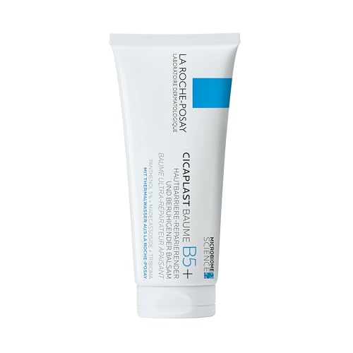 La Roche Posay Reparierende Creme, Für Körper, Gesicht und Lippen, Für empfindliche Haut, Mit Dexpanthenol und Tribioma, Mildert Spannungsgefühle und Rötungen, Cicaplast Baume B5+, 100 ml