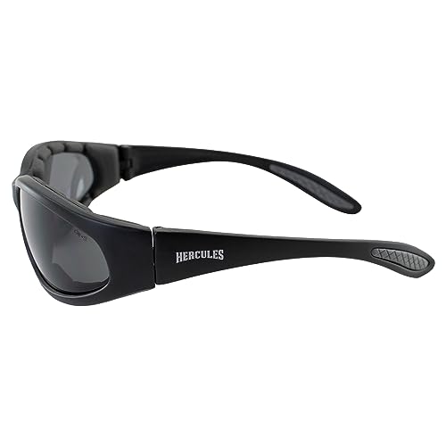 Global Vision Hercules Plus Safety Sunglasses 2 Pair Black Frames G Tech Red Mirror Lens + Smoke Lens4