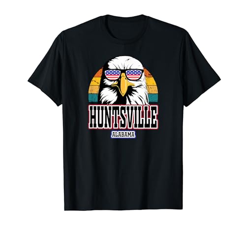 Huntsville Alabama USA Flag Hombres Mujeres Niños American Merica Camiseta