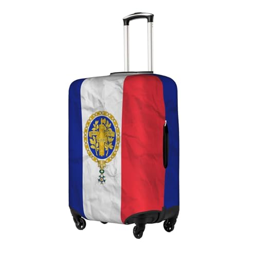 Universal Stretch Suitcase Cover France French Flag Carry On Luggage Sleeve Anti Scratch Travel Baggage Protector for Unisex Women X-Large2
