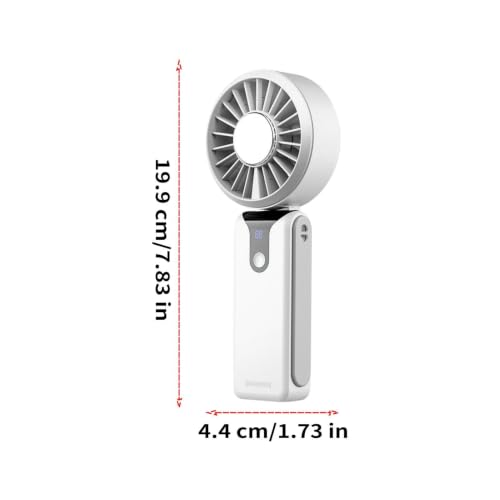 Ventilador de mano recargable contra el calor extremo con modo refrigeración por hielo activo 3