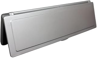 Letterbox Draught Excluder - Satin Silver Finish - Magnetic Weatherproofing - Made in The UK - Magflap MK2 Version with Higher Aperture 70mm
